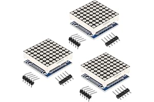 Alinan 3pcs MAX7219 8X8 Dot Matrix LED Display Module 5V MCU Control MAX7219 88 DIY Kit