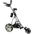 BATCADDY X3R Battery Powered Golf Push Cart with Remote, Dual Motor, 9-Speeds and Reverse, Cruise Control, Anti-Tip Wheel, and Downhill Control