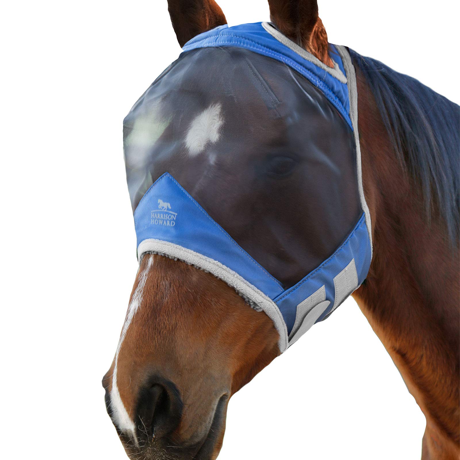 Harrison Howard CareMaster Pro Luminous Fly Mask Standard Aquamarine S Pony
