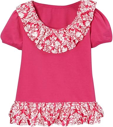 hot pink ruffle shirt