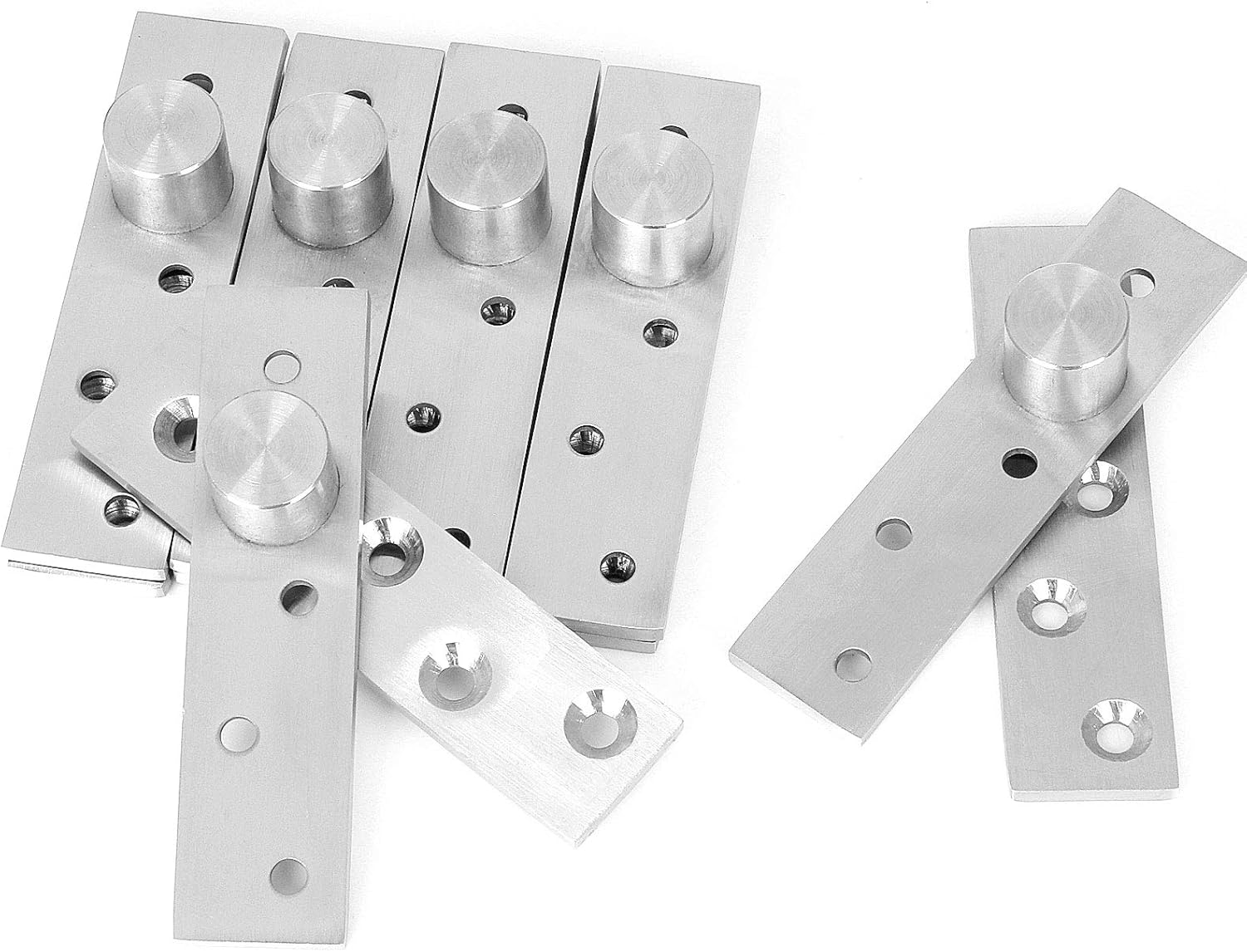 6 PCS 4Inch 360 Degree Door Pivot Hinges OffsetAxes Rotation Hidden