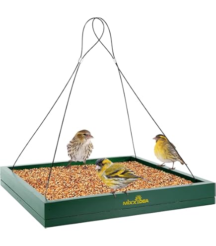 Auxphome - Bandeja Para Pájaros Para Colgar Semillas De Pájaros, Ideal