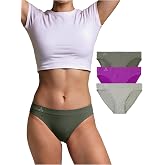 Balanced Tech Women's 3 Pack Seamless Low Rise Bikini Panties