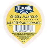 Hellmann's Cheese Jalapeno Dip, Gluten Free, Single-Serve Cup, 44 ml, Pack of 108