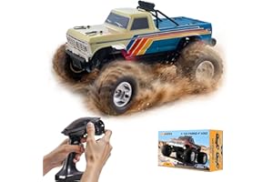 BEEZRC FMS RC Rruck 1/10 Ford F100 Brushless Officially Licensed, Monster Truck, 2WD High Speed Off-Road,RC Rock Crawler,Hobb