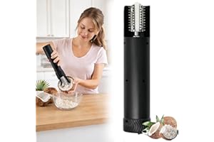 Electric Coconut Grater Machine, Portable Handheld Coconut Scraper Peeler Shredder, Simple Cleaning, Effortless One-Touch Gra