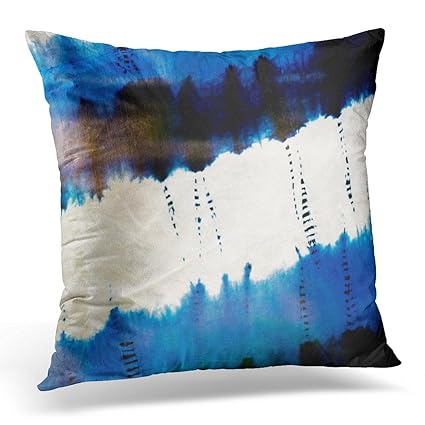 Amazon Com Torass Throw Pillow Cover White Artsprojekt Blue