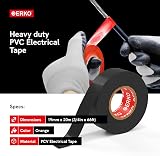 ERKO Orange Electrical Insulation Tape 8 Pack 3/4in x 66ft PVC 19mm x 20m view 2