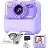 Kids Instant Digital Cameras for Boys and Girls, 1080P HD Dual-Lens Selfie Digital Camera with Print Paper &amp; TF Card, Christmas Birthday Gifts Toys for Toddler and Teenagers Age 3-16 Years Old