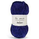 1 Skein La Mia Mellow Chenille Yarn for Knitting
