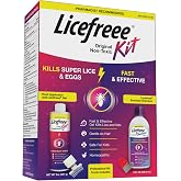 Licefreee Kit All-in-One Complete Lice Treatment with Spray, Shampoo &amp; Comb | Head lice treatment for kids and adults with spray, daily lice shampoo for adults and kids, and professional nit comb
