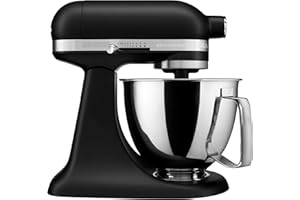 Kitchenaid Artisan Mini Plus 3.5-Qt. Tilt-Head Stand Mixer with Flex Edge Beater, Black Matte