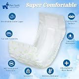 Pet Soft Male Dog Nappies 48 Count Disposable Wraps with Wetness Indicator view 4