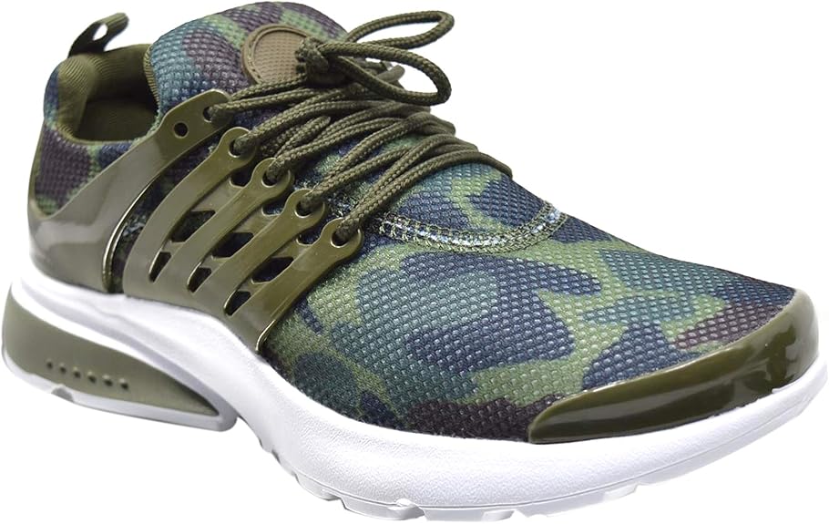 Womens Ladies Shock Absorbing Military Green Sports Shoes Running