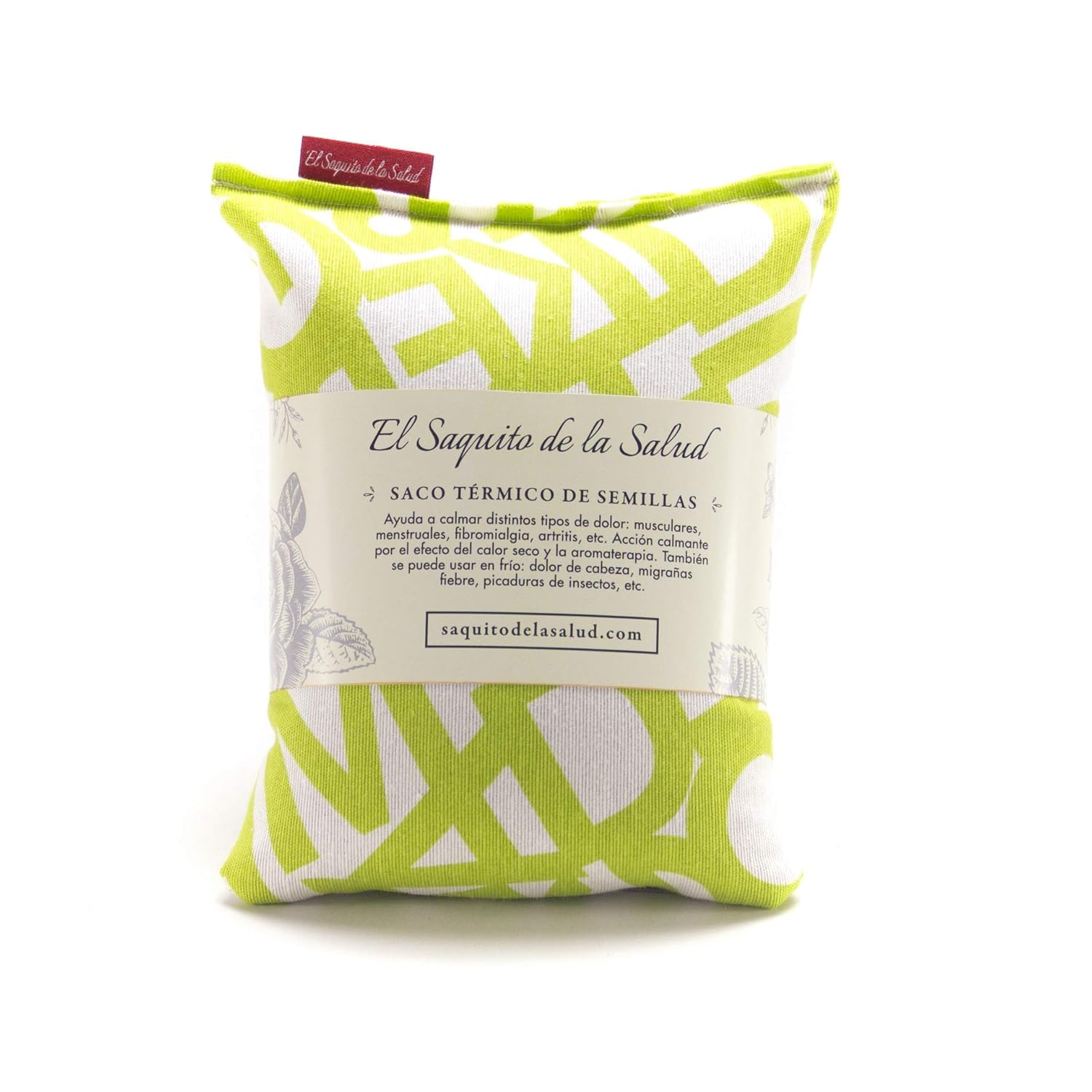 Saco Térmico Semillas Microondas Letras (Lavanda, S (23 x 15 x 2 ...