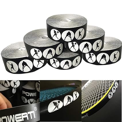 Amazon.com : hAohAnwuyg Tennis Racket Sticker, Tennis Dedicated Racket Head Protector Racquet for Impact and Friction Stickers - Black : Sports & Outdoors