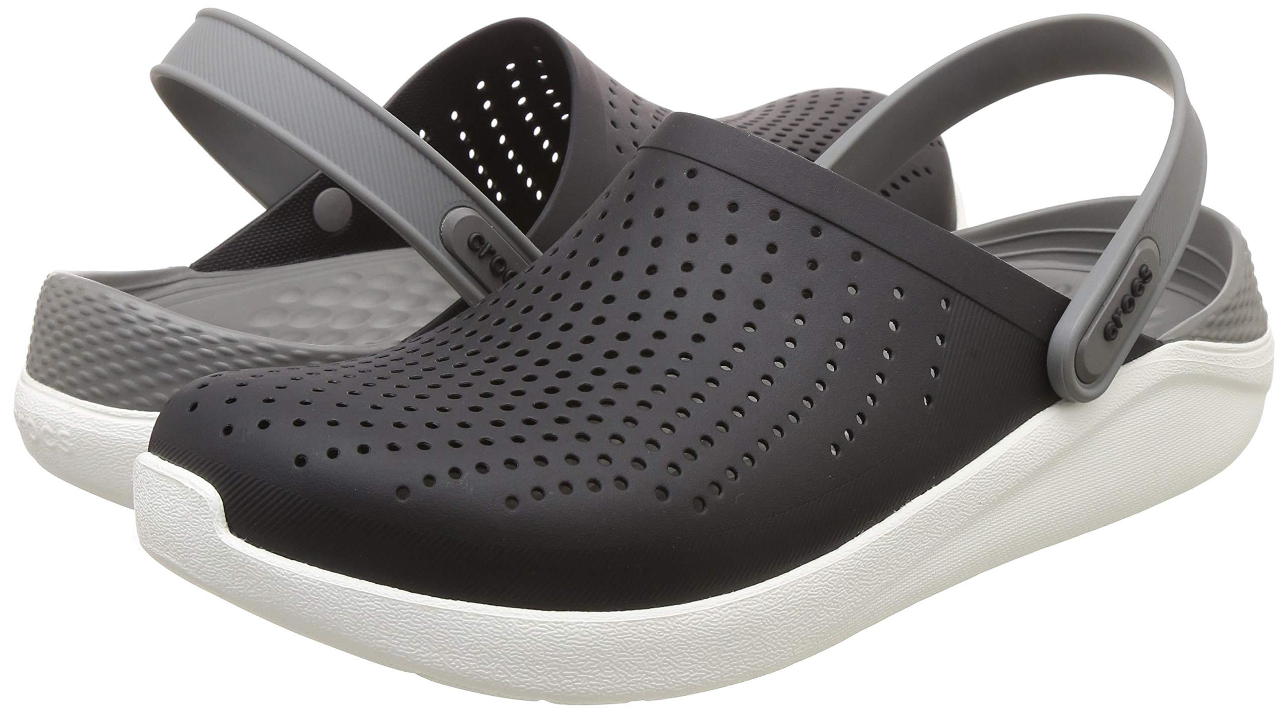 crocs literide army green white