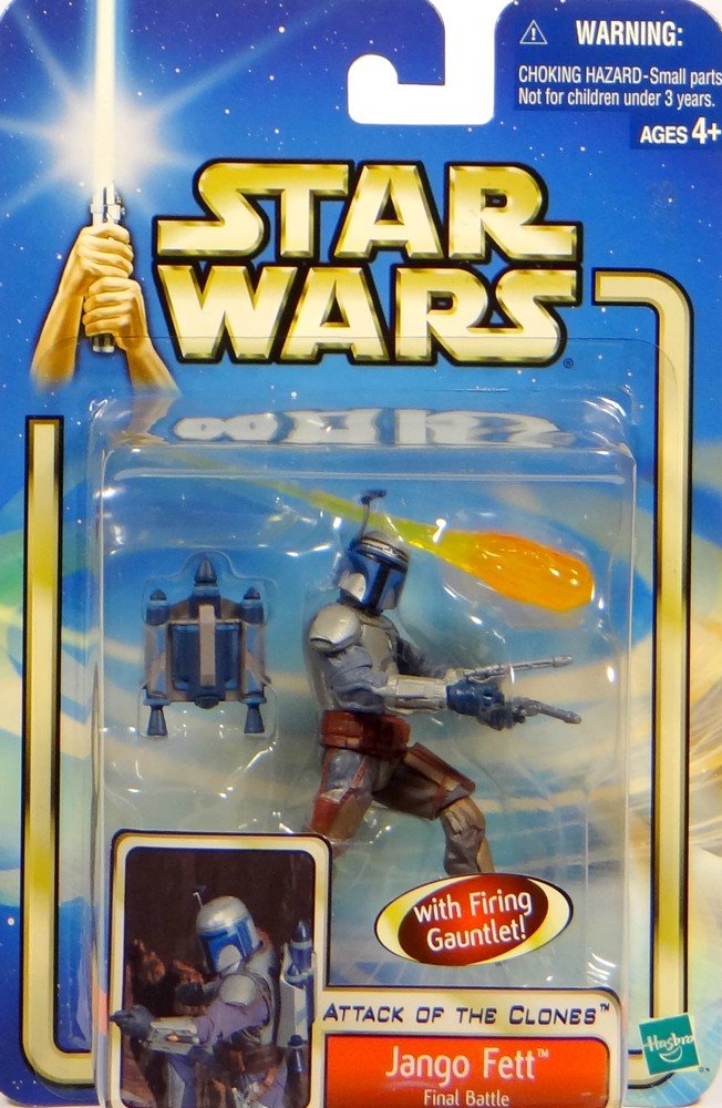 Hasbro Attack of the Clones Jango Fett Final Battle With Firing Gauntlet Action Figure