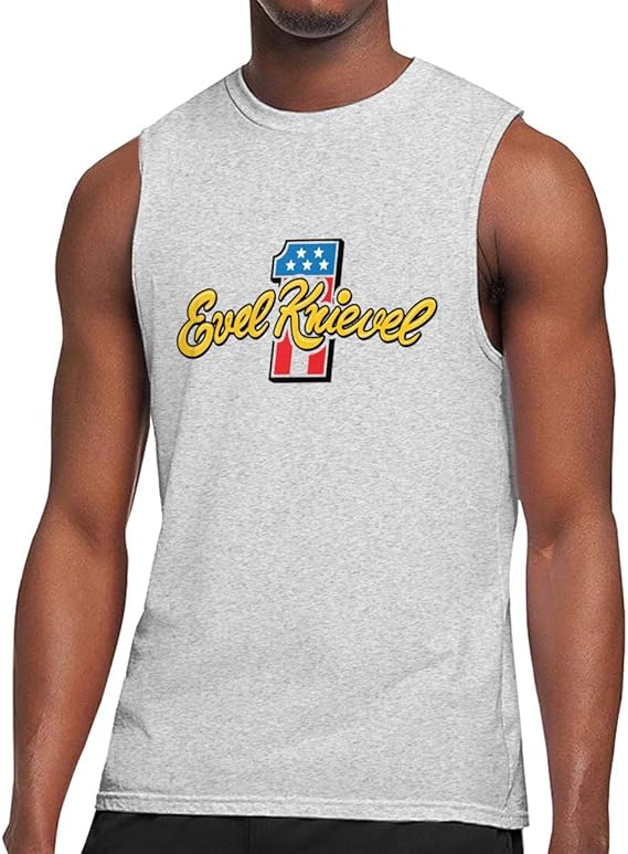 Amazon Co Jp タンクトップ メンズ Evel Knievel エベル クニヴェル 袖なしtシャツ ベスト スポーツ ジム用 インナーシャツ かっこいい 服 ファッション小物