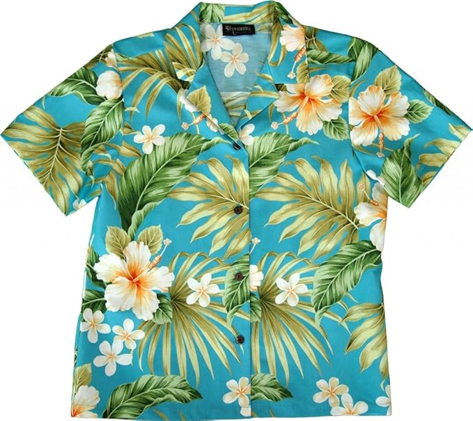 Hibiscus Summer Womens Hawaiian Shirt Hawaiian Shirts
