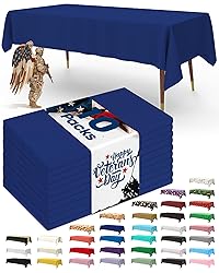 Pureegg Plastic Table Cloth Disposable 10 Pack, 54
