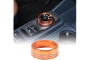 AUNGINSY Car Gear Shift Switch Button Ring Trim Cover Compatible with Ford Maverick 2022-2024 Gear Knob Ring Cover Gear Shift Switch Knob Protect Cover Gear Shifter Head Button Decorative Interior Accessories