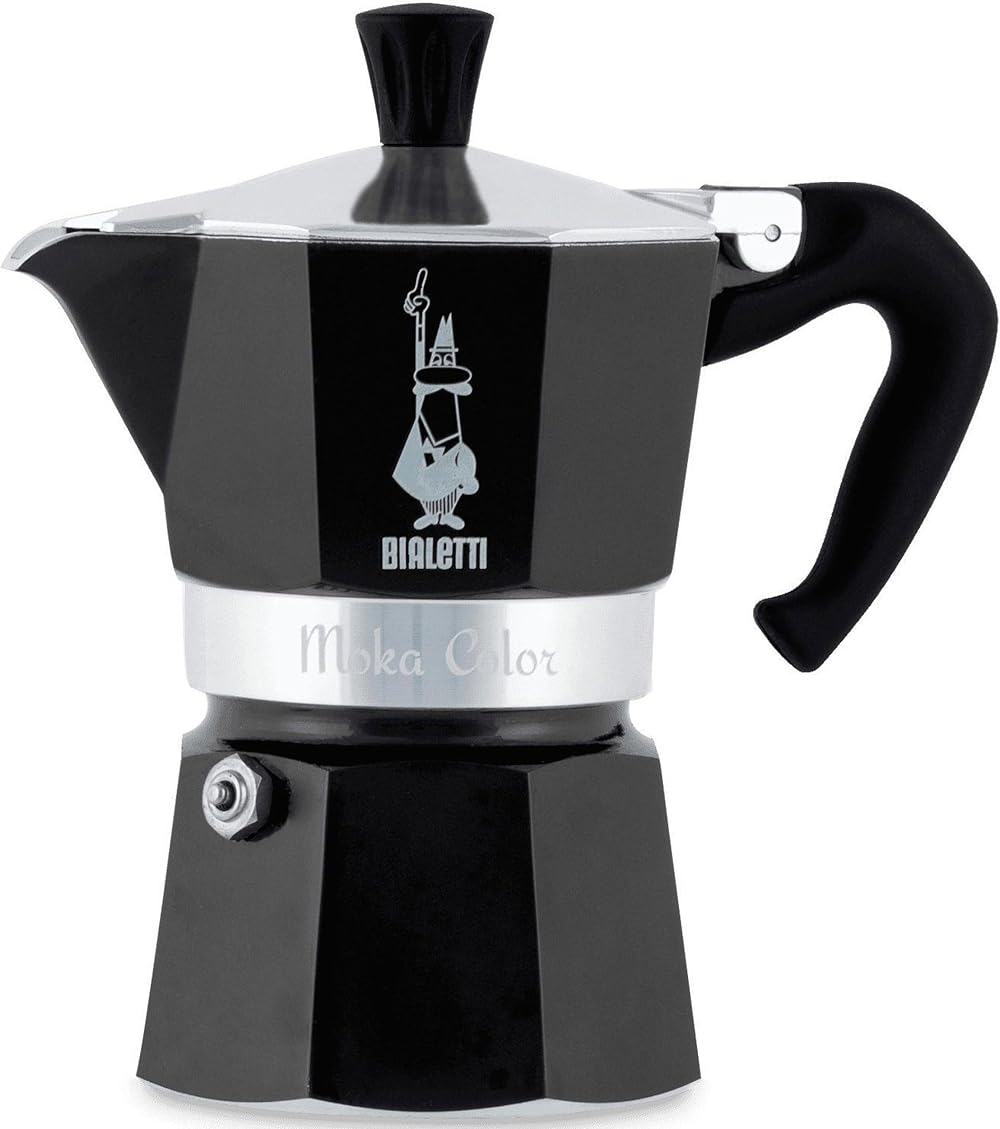 Bialetti Moka Express 3 Cups Black Aluminium Cafetière 3tz 150 ml