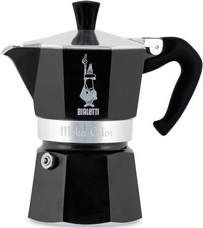 Bialetti Moka Express 3 Cups Black Aluminium Cafetière 3tz 150 ml