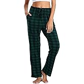 Lovasy Womens Plaid Pajama Pants Casual Drawstring Waist Bottoms Sleepwear Sleep Pants with Pockets S-XXL