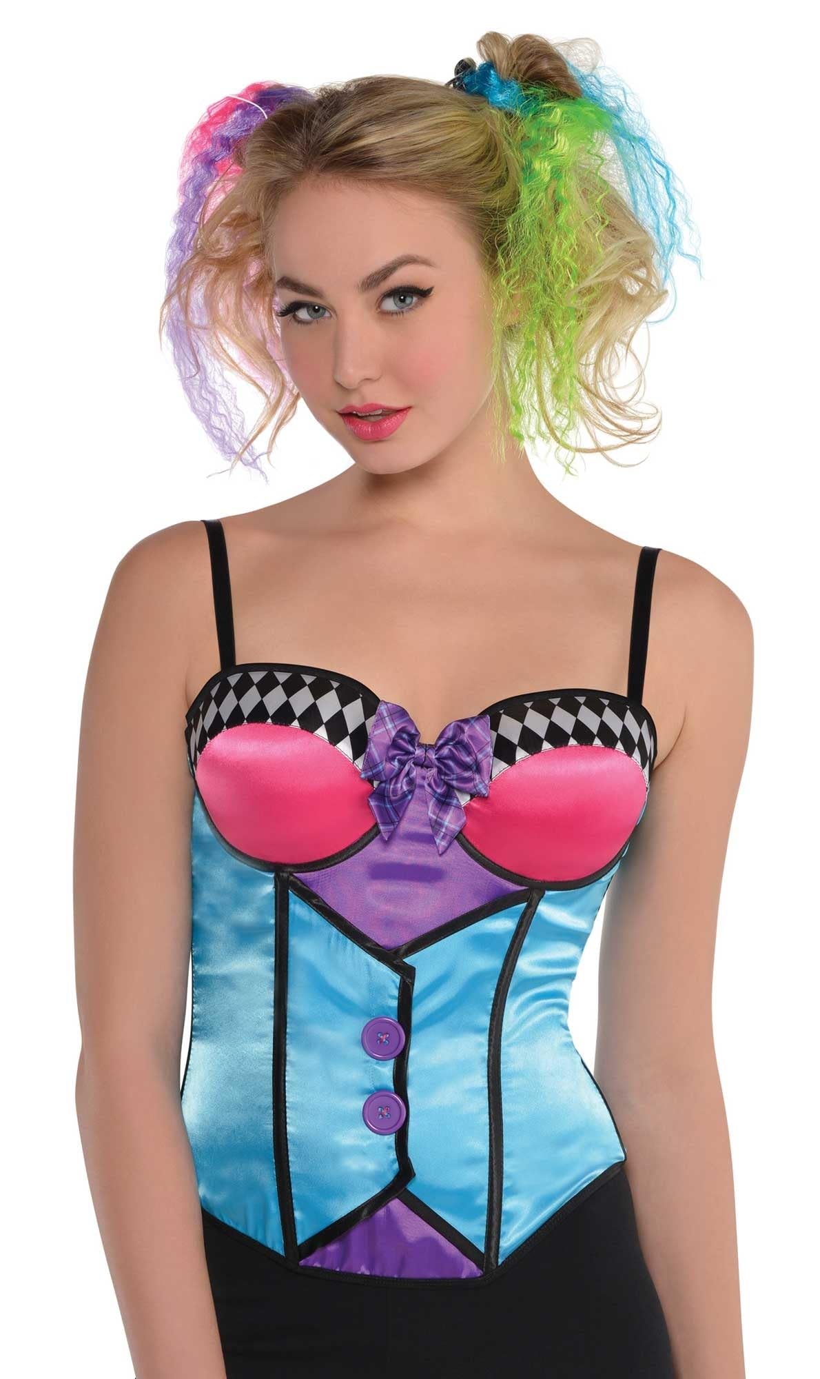 amscan Mad Hatter Sleeveless Corset Costume, 1 Pc.