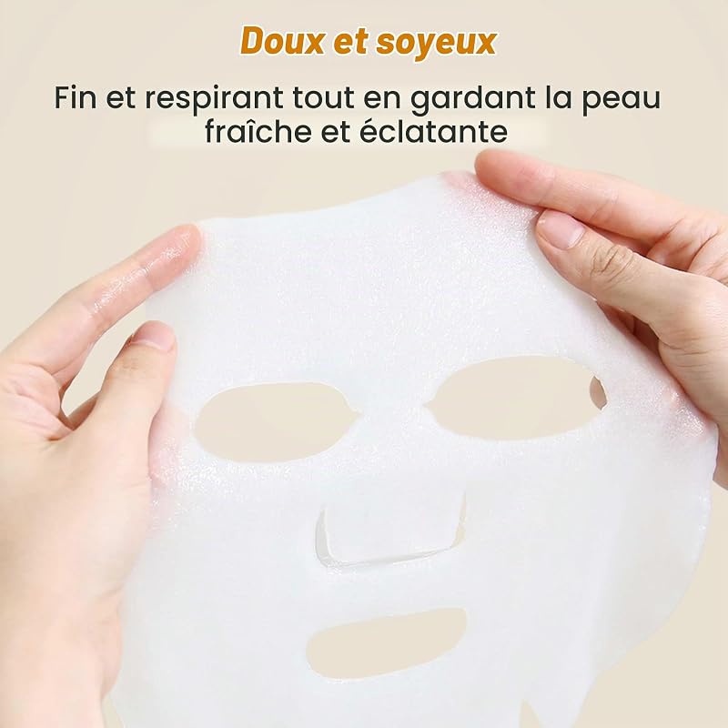Masque Visage Anti Ride,15PC Masques Acide Hyaluronique+Vitamine C +Or 24K pour le Visage, Masque Hydratant Visage,Anti-âge,Coffret Cadeau Masque Tissu Visage Femme et Homme