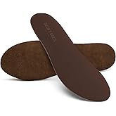 Drew’s Boots Leather Boot Insoles for Men and Women - Shoe Inserts for All-Day Comfort Fit with Moisture and Odor Control - Thick Insoles for Work Boots, Shoes, Sneakers, and Any Footwear