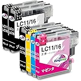 【Kingway限定】brother ブラザー 互換 インクカートリッジ LC11 ブラザー プリンターインク LC11-4PK 大容量タイプ 汎用 (4色セット+2本ブラック) LC11C LC11M LC11Y LC11BK