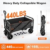 Primajor Folding Festival Trolley Cart 440LBS Heavy-Duty with Wheels view 2
