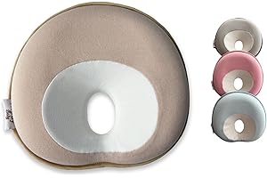 Hibby Baby Pillow for Stroller, Bouncer, Car Seat and Travel (Biscuit Beige)