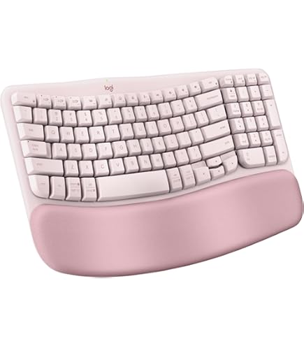 Amazon.com: Logitech Wave Keys Wireless Ergonomic Keyboard