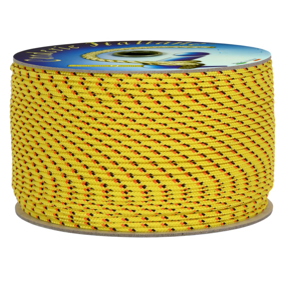 Corderie Italiane 6038160-00 Leisure Fantasy Braided 3.0 mm x 20 m Yellow