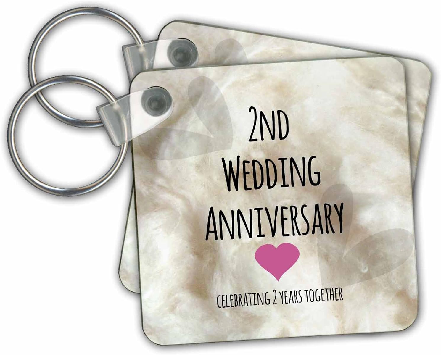 3dRose 2Nd Wedding Anniversary Gift Cotton Celebrating 2 Years Together