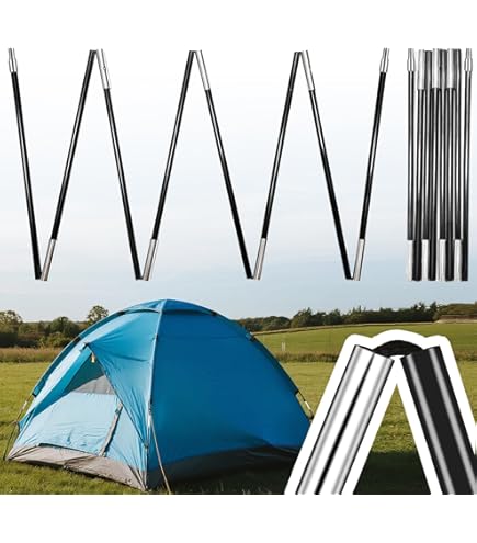 70.87" Fiberglass Tent Pole Support - Replacement Poles For Camping Tents & Awnings