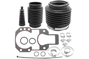Zreneyfex 18654A1 Transom Bellows Kit U-Joint Exhaust Shift Cable Bellows Gasket, Replacement for Mercruiser Alpha one 1 I Ge