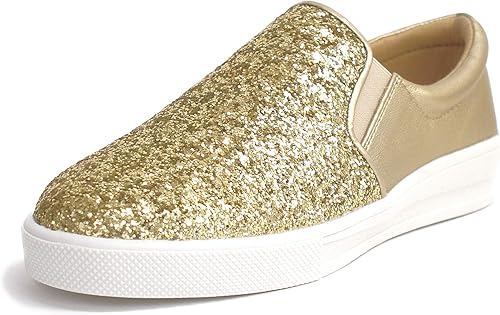 Amazon Antelope スリッポンシューズ レディース 靴 グリッター セクエル キラキラ おしゃれ 黒 シルバー ゴールド 3e フラット カジュアル Antelope ローファー スリッポン