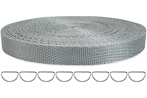 ZHFMLY ZHFMILY 3/8 inch Nylon Webbing Strap Flat Heavyweight Webbing Cloth Fabric Strapping for Handbag, Indoor&Outdoor Gear, Pet Collars, DIY Projects, Crafts, Sewing