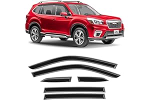 Voron Glass Tape-on Extra Durable Rain Guards for Subaru Forester 2019-2024 (Limited, Touring), Window Deflectors, Vent Windo