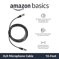 Amazon Basics 2-Pack XLR Microphone Cable for