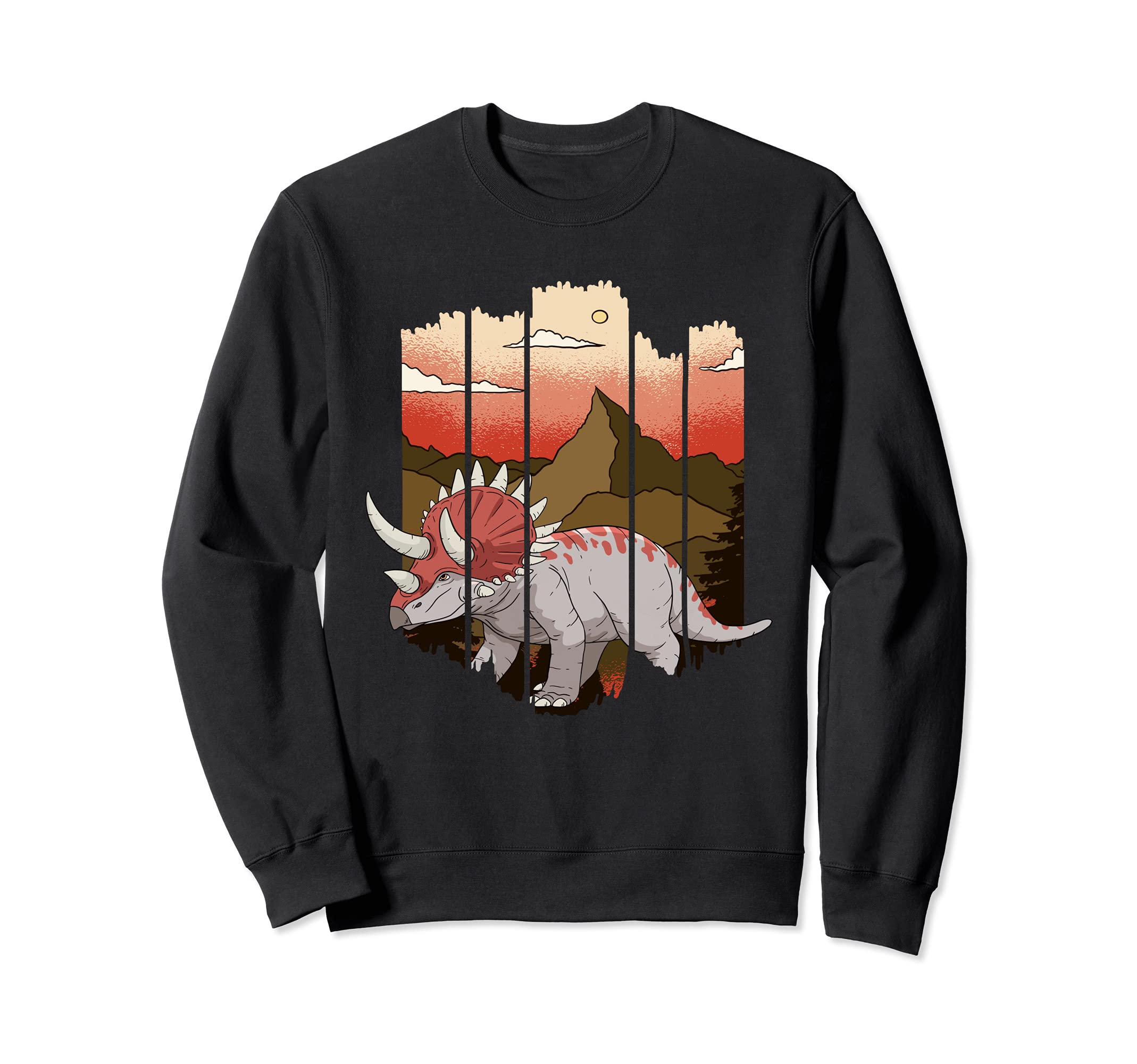 triceratops Dinosaur Vintage Saurus Sweatshirt