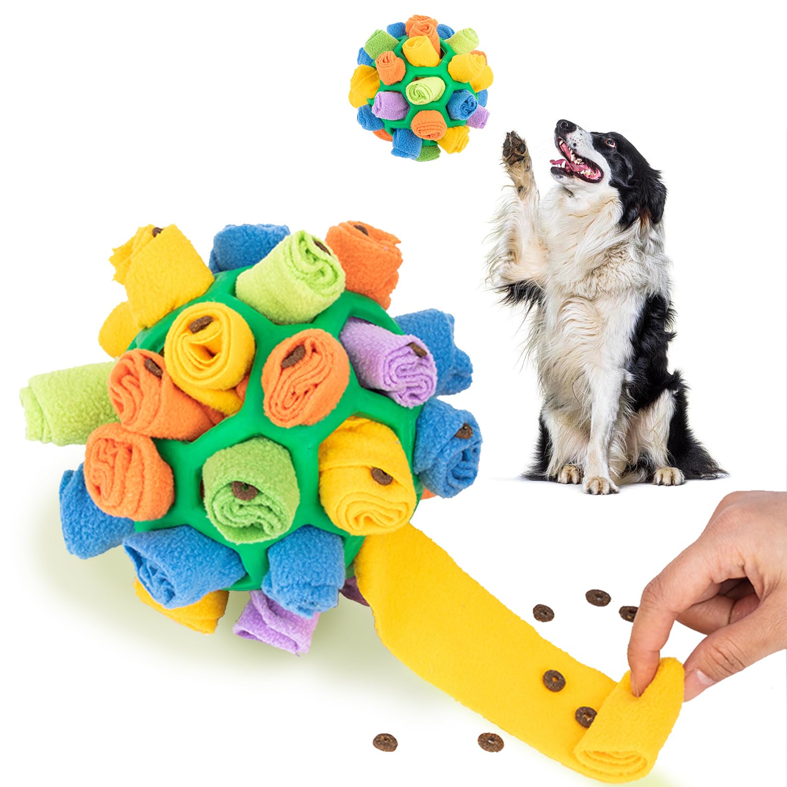 VidFair Dog Toys,Pet Dog Snuffle Ball Pet Sniffing Training Toy Treat Dispenser Slow Feeder Dog Relieve Stress Nosework Puzzle Toy Pet Products,Applicable to Large,Medium,Small Dogs