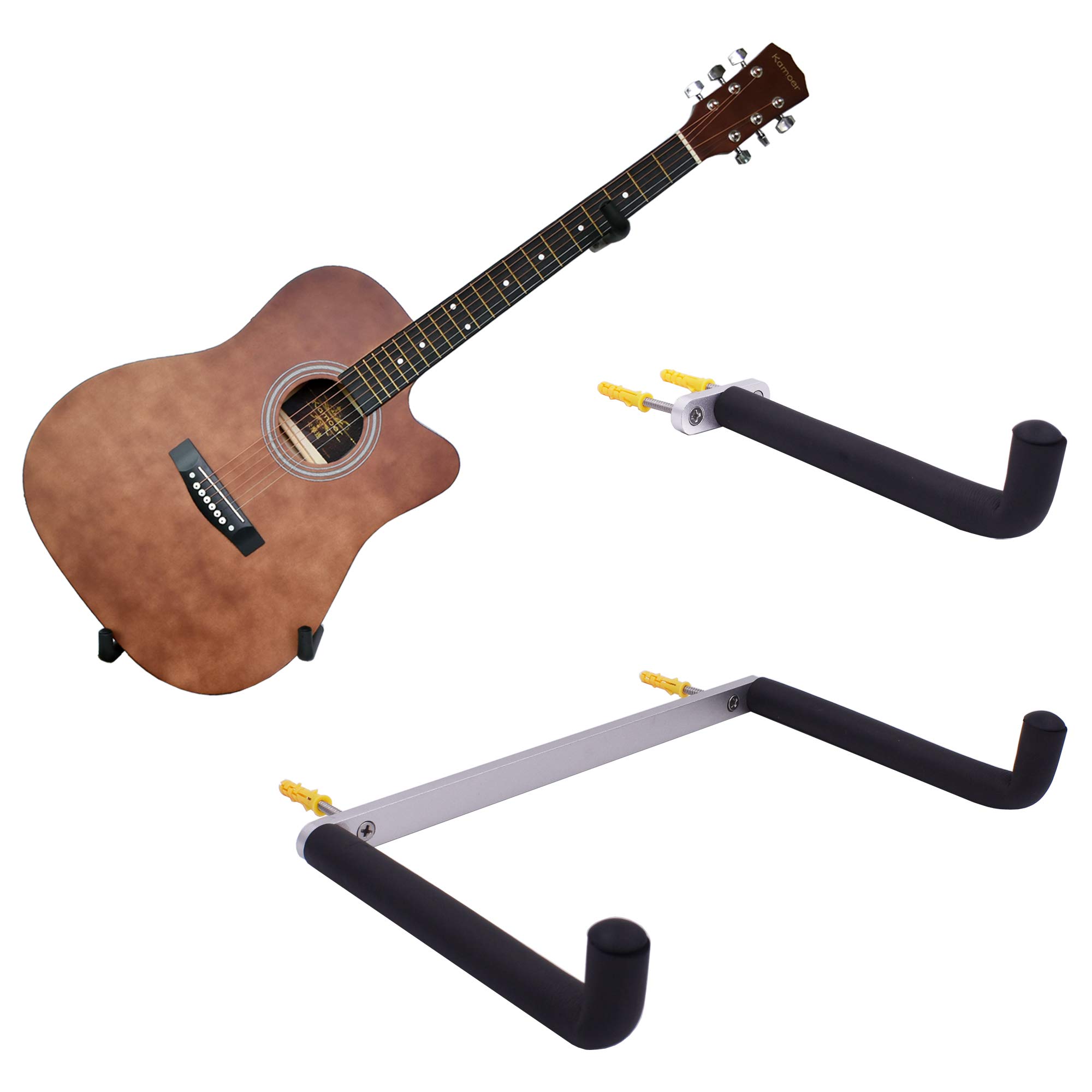YYST Guitar Wall Mount Holder Tilt Display for Electric and Thin Body
