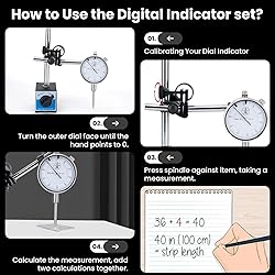 Dial Indicator with Magnetic Base and Point