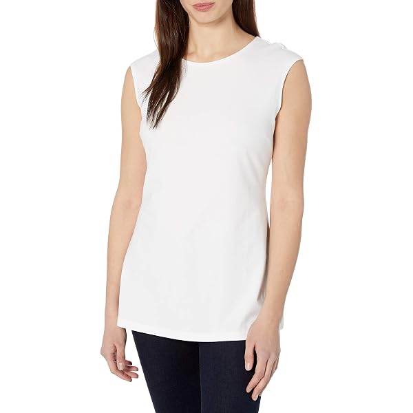 Kasper Women's Slvlss V-Neck Cami With Bar Trim - Basic Tank Top With Strap Detail