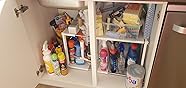 SMONTER Under Sink Organizer 2 Tier Multifunctional Storage